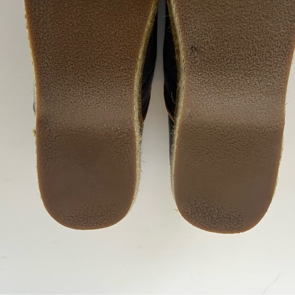 Dansko Vegan Canvas Paisley Embroidered Espadrille Mule Clogs, Blue Denim, 39 - Picture 9 of 10